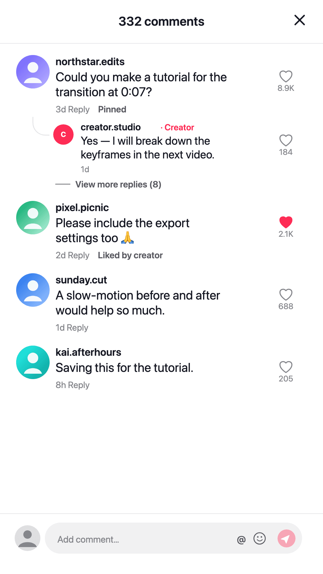 Fictional tutorial request comment section mockup generated with this site
